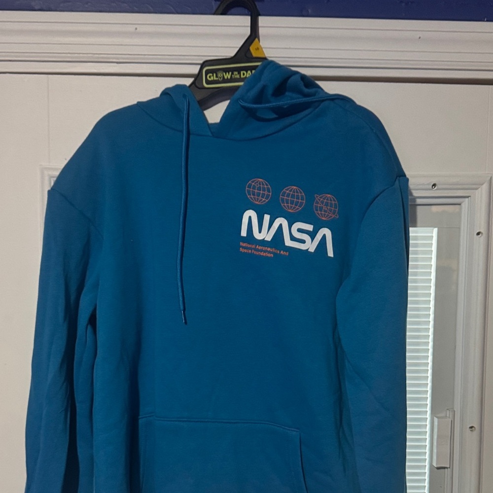 NASA Blue Hoodie Sweater